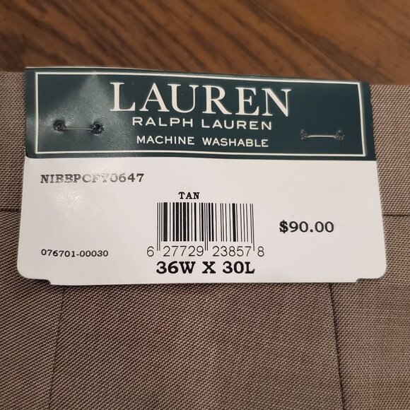 BNWT Lauren Ralph Lauren Ultraflex Men's Dress pants- 36x30 - Picture 3 of 7